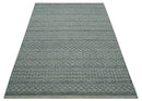 Gray and Beige Hand Knotted Wool Area Rug Contemporary Traditional Elegant Style by The Rug Decor