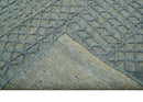 Gray and Beige Hand Knotted Wool Area Rug Contemporary Traditional Elegant Style by The Rug Decor