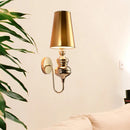 GobekUsa Contemporary Fabric Barrel Wall Mount Light - Bedroom Sconce Light (Black/Silver/White)