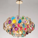 GobekUsa Contemporary Firefly Metal Pendant Light with Round Canopy for Living Room - Island Lighting Solution