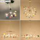 GobekUsa Contemporary Firefly Metal Pendant Light with Round Canopy for Living Room - Island Lighting Solution
