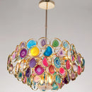 GobekUsa Contemporary Firefly Metal Pendant Light with Round Canopy for Living Room - Island Lighting Solution