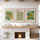 Flower Market, Kusama Art Prints. Modern Tropical Wall Decor by Wall Art Set