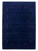 Hand Loomed Wool Gabbeh Border Area Rug - Contemporary Design by The Rug Decor