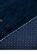 Hand Loomed Wool Gabbeh Border Area Rug - Contemporary Design by The Rug Decor