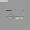 GobekUsa Contemporary Geometric LED Pendant Light for Dining Room Island