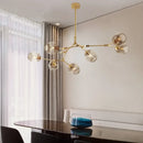 GobekUsa Contemporary Glass Bubble Chandelier for Living Room