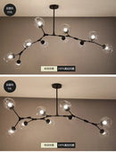 GobekUsa Contemporary Glass Bubble Chandelier for Living Room