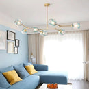 GobekUsa Contemporary Glass Bubble Chandelier for Living Room