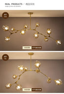 GobekUsa Contemporary Glass Bubble Chandelier for Living Room