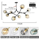 GobekUsa Contemporary Glass Bubble Chandelier for Living Room