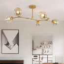 GobekUsa Contemporary Glass Bubble Chandelier for Living Room