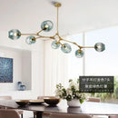 GobekUsa Contemporary Glass Bubble Chandelier for Living Room