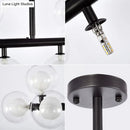 GobekUsa Contemporary Glass Orb Island Lamp - 16 Heads Ceiling Light for Living Room