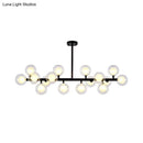 GobekUsa Contemporary Glass Orb Island Lamp - 16 Heads Ceiling Light for Living Room