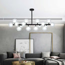 GobekUsa Contemporary Glass Orb Island Lamp - 16 Heads Ceiling Light for Living Room