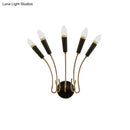 GobekUsa Rocket Wall Lamp - Contemporary Metal Sconce with 5 Lights for Living Room