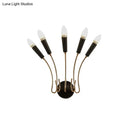 GobekUsa Rocket Wall Lamp - Contemporary Metal Sconce with 5 Lights for Living Room