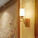 GobekUsa Gold Contemporary Armed Wall Sconce with Opal Glass Shade and 1 Bulb