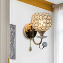 GobekUsa Contemporary Beveled Glass Gold Wall Sconce Light with 1 Head - Stylish Wall Mount Fixture for Living Room