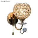 GobekUsa Contemporary Beveled Glass Gold Wall Sconce Light with 1 Head - Stylish Wall Mount Fixture for Living Room