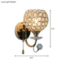 GobekUsa Contemporary Beveled Glass Gold Wall Sconce Light with 1 Head - Stylish Wall Mount Fixture for Living Room