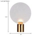 GobekUsa Contemporary LED Wall Mounted Lamp - Gold Round Design with Bubble Glass Shade
