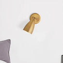 GobekUsa Contemporary Brass Bedroom Sconce - Elongated Dome Wall Mount Lamp