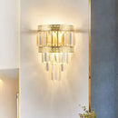 GobekUsa Contemporary Gold Crystal 3-Head Bedroom Wall Sconce Light