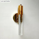 GobekUsa Contemporary Crystal Gold Wall Sconce LED Light for Living Room
