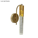 GobekUsa Contemporary Crystal Gold Wall Sconce LED Light for Living Room