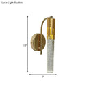 GobekUsa Contemporary Crystal Gold Wall Sconce LED Light for Living Room