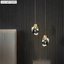 GobekUsa Crystal Stone-Shape Pendant Light Fixture Contemporary Style Down Lighting Pendant in Gold
