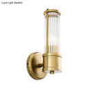 GobekUsa Contemporary Gold Crystal Wall Sconce for Living Room - 1/2 Bulb Cylindrical Design