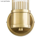 GobekUsa Contemporary Gold Crystal Wall Sconce for Living Room - 1/2 Bulb Cylindrical Design