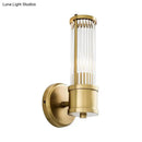 GobekUsa Contemporary Gold Crystal Wall Sconce for Living Room - 1/2 Bulb Cylindrical Design