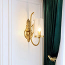GobekUsa Contemporary Gold Cylinder Sconce Wall Light with Clear Glass Shade