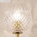 GobekUsa Contemporary Gold Finish Dome Foyer Wall Sconce with Clear Lattice Glass