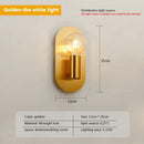 GobekUsa Contemporary Gold LED Wall Lamp for Luxurious Home Lighting