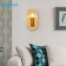 GobekUsa Contemporary Gold LED Wall Lamp for Luxurious Home Lighting