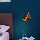 GobekUsa Contemporary Metal Cylinder Wall Sconce Lighting - Gold 1-Head Wall Light for Bedroom