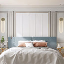 GobekUsa Gold LED Bedroom Wall Mount Light Fixture - Contemporary Oblong Wall Lighting Ideas
