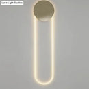 GobekUsa Gold LED Bedroom Wall Mount Light Fixture - Contemporary Oblong Wall Lighting Ideas