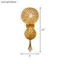 GobekUsa Contemporary Gold Sconce Wall Light for Living Room