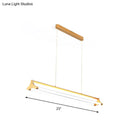 GobekUsa Contemporary Gold Tube Chandelier: LED Pendant Lamp for Living Room (25"/40.5"/32.5" Width) – Warm/White Light