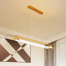 GobekUsa Contemporary Gold Tube Chandelier: LED Pendant Lamp for Living Room (25"/40.5"/32.5" Width) – Warm/White Light