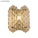 GobekUsa Contemporary Gold Wall Lamp with Clear Crystal, Oval Shape & 1 Bulb, Perfect for Hallways