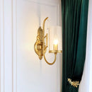 GobekUsa Contemporary Gold Cylinder Sconce Wall Light with Clear Glass Shade