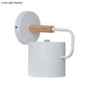 GobekUsa Contemporary Metal Wall Light Sconce - Cylindrical 5" W - Gray/White/Green - Mounts over Table
