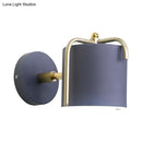 GobekUsa Contemporary Green/Grey Sconce with Tube Metal Shade for Bedroom Wall Lighting